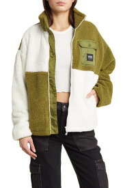 【送料無料】 バンズ レディース ジャケット・ブルゾン アウター Avondale Colorblock High Pile Fleece Zip-Up Jacket OLIVE BRANCH DIGITAL DEMENTIA