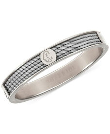 シャリオール レディース ブレスレット・バングル・アンクレット アクセサリー Logo Bangle Bracelet in Stainless Steel Silver