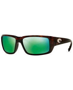 RX^f}[ Y ANZT[ TOXEACEFA Costa Del Mar Polarized Sunglasses FANTAIL 59P TORTOISE/ GREEN MIRROR POLAR