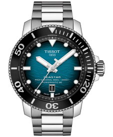 ティソット メンズ 腕時計 アクセサリー Men's Swiss Automatic Seastar Stainless Steel Bracelet Watch 46mm No Color