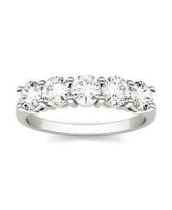 `[Y Ah Ro[h fB[X O ANZT[ Moissanite Five Stone Band 1-1/6 ct. t.w. Diamond Equivalent in 14k White Gold White Gold