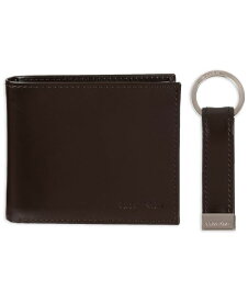 カルバンクライン メンズ 財布 アクセサリー Men's RFID Passcase Wallet & Key Fob Set Brown