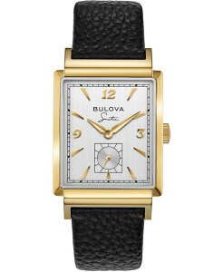 uo Y ANZT[ rv U[ Bulova Men's Frank Sinatra My Way Black Leather Strap Watch 29.5 x 47mm White zCg
