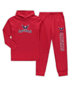 �R���Z�v�c �X�|�[�c �����Y �A�E�^�[ �p�[�J�[�E�X�E�F�b�g �g�[�� �L���b�v �W���K�[�p���c �p�[�J�[ Concepts Sport Men's Red Washington Capitals Big and Tall Pullover Hoodie and Joggers Sleep Set Red ���b�h