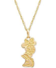 ディズニー レディース ネックレス・チョーカー・ペンダントトップ アクセサリー Children's Minnie Mouse Character 15 Pendant Necklace in 14k Gold Yellow Gold