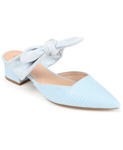 �W�����l �R���N�V���� ���f�B�[�X �V���[�Y �p���v�X Journee Collection Women's Melora Bow Detail Slip On Mules Blue �u���[