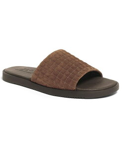 アンソニー ヴィア メンズ サンダル シューズ Men's Miami Suede Comfort Slip On Slide Brown