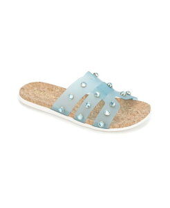 �P�l�X�R�[�� ���f�B�[�X �V���[�Y �T���_�� Kenneth Cole Reaction Women's Slim H Band Stud Sandals Aqua �A�N�A