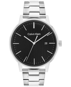 JoNC Y ANZT[ rv TVc Calvin Klein Stainless Steel Bracelet Watch 43mm Silver Vo[