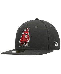 �j���[�G�� �����Y �A�N�Z�T���[ �X�q ���S New Era Men's Pewter Tampa Bay Buccaneers Omaha Alternate Logo 59Fifty Fitted Hat Pewter �s���[�^�[