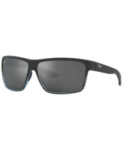 }ECW Y TOXEACEFA ANZT[ Unisex Polarized Sunglasses, Alenuihaha 64 Gray, Black