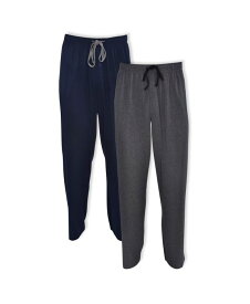 ヘインズ メンズ カジュアルパンツ ボトムス Men's Big and Tall Knit Sleep Pants, Pack of 2 Navy, Charcoal