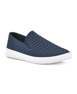 zCg}Ee fB[X V[Y Xb|E[t@[ Xj[J[ White Mountain Women's Courage Slip On Sneakers Navy Fabric lCr[