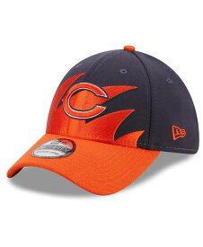 ニューエラ メンズ 帽子 アクセサリー Men's Navy and Orange Chicago Bears Surge 39THIRTY Flex Hat Navy, Orange