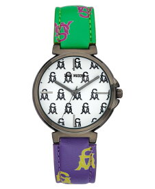 スティーブ マデン レディース 腕時計 アクセサリー Women's Multi Colored- Green, Purple, Pink, Yellow Polyurethane Leather with Steve Madden Logo and Stitching Watch, 36mm Green, Purple, Multi