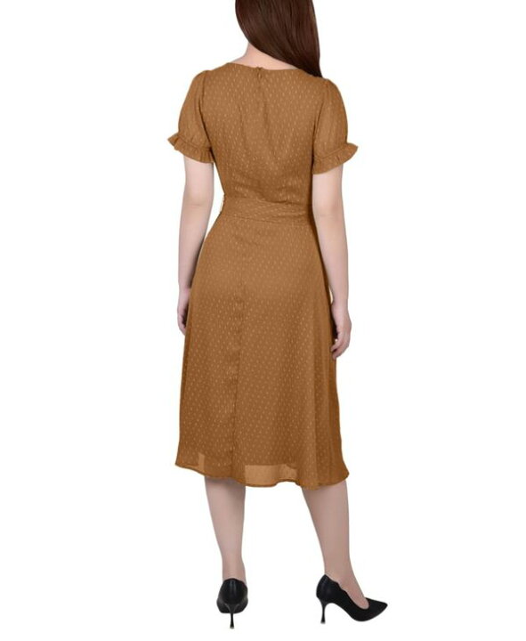 楽天市場】ニューヨークコレクション レディース ワンピース トップス Petite Short Sleeve Belted Swiss Dot  Dress Meerkat Rectangle : ReVida 楽天市場店
