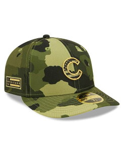 �j���[�G�� �����Y �A�N�Z�T���[ �X�q New Era Men's Camo Chicago Cubs 2022 Armed Forces Day On-Field Low Profile 59FIFTY Hat Camo