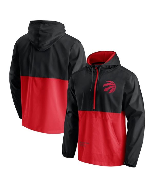 驚きの価格 83％以上節約 送料無料 サイズ交換無料 ファナティクス メンズ アウター パーカー スウェット Black Red Men's Branded Toronto Raptors Anorak Block Party Windbreaker Half-Zip Hoodie Jacket bentmarinos.is bentmarinos.is