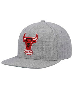 �~�b�`�F��&�l�X �����Y �A�N�Z�T���[ �X�q Mitchell & Ness Men's Heathered Gray Chicago Bulls Hardwood Classics Team 2.0 Snapback Hat Heathered Gray �O���[