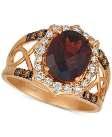 ル ヴァン レディース リング アクセサリー Rhodolite Garnet (3-1/5 ct. t.w.) & Diamond (1/2 ct. t.w.) Ring in 14k Rose Gold Garnet