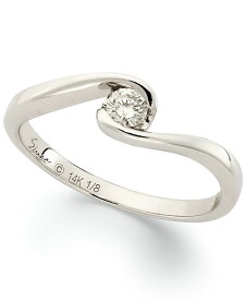 シレーナ レディース リング アクセサリー Diamond (1/8 ct. t.w.) Engagement Ring in 14k White Gold White Gold
