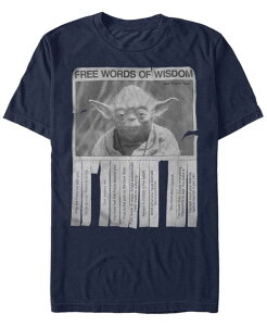 �t�B�t�X�T�� �����Y �g�b�v�X T�V���c Fifth Sun Men's Star Wars Words Of Wisdom Short Sleeve T-Shirt Navy �l�C�r�[