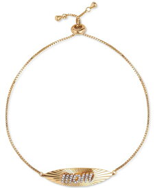 ジャーニ ベルニーニ レディース ブレスレット・バングル・アンクレット アクセサリー Cubic Zirconia Mom Bolo Bracelet in 18k Gold-Plated Sterling Silver, Created for Macy's Gold over Sterling Silver