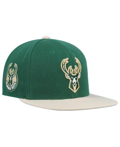 ~b`F&lX Y Xq ANZT[ Men's Green Milwaukee Bucks Core Side Snapback Hat Green