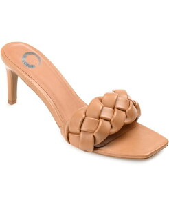 �W�����l �R���N�V���� ���f�B�[�X �V���[�Y �T���_�� Journee Collection Women's Hattie Braided Square Toe Sandals Mocha ���J