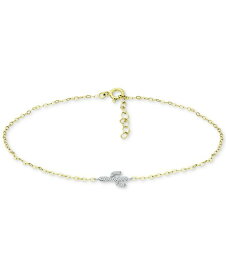 ジャーニ ベルニーニ レディース ブレスレット・バングル・アンクレット アクセサリー Cubic Zirconia Cactus Ankle Bracelet, Created for Macy's Gold over Silver