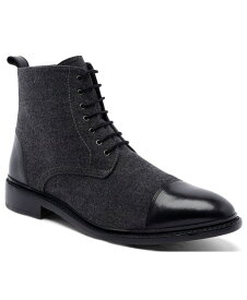 アンソニー ヴィア メンズ ブーツ・レインブーツ シューズ Men's Monroe Lace-Up 6 Goodyear Casual Dress Boots Gray