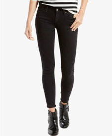 リーバイス レディース デニムパンツ ボトムス Women's 711 Skinny Jeans Soft Black - Waterless