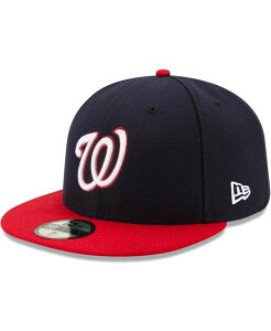 �j���[�G�� �����Y �A�N�Z�T���[ �X�q New Era Men's Washington Nationals Alternate Authentic Collection On-Field 59FIFTY Fitted Hat Navy �l�C�r�[
