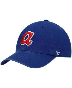 47 �u�����h �����Y �A�N�Z�T���[ �X�q ���S '47 Brand Men's Royal Atlanta Braves 1972 Logo Cooperstown Collection Clean Up Adjustable Hat Royal