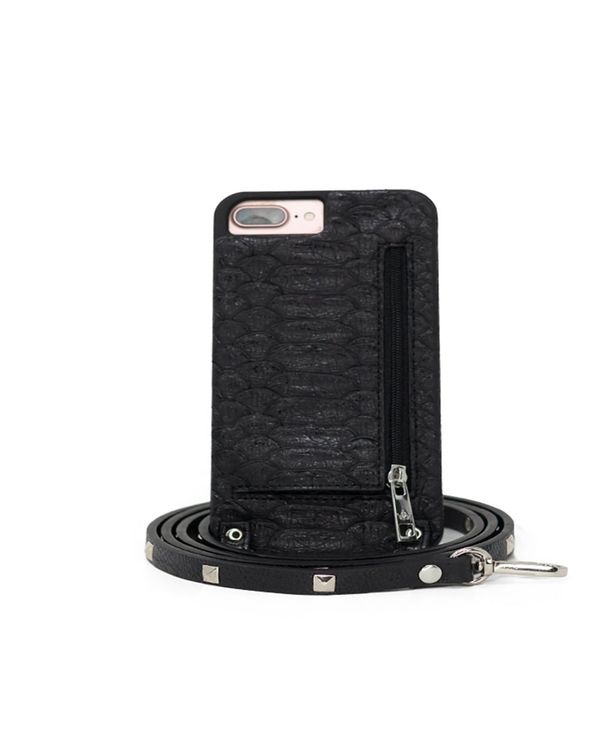 ヘラケース レディース ＰＣ・モバイルギアケース アクセサリー Crossbody iPhone Plus Case with Strap Wallet Blackのサムネイル