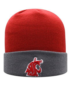 �g�b�v�I�u�U���[���h �����Y �A�N�Z�T���[ �X�q �j�b�g Top of the World Men's Crimson Gray Washington State Cougars Core 2-Tone Cuffed Knit Hat Crimson Gray �O���[