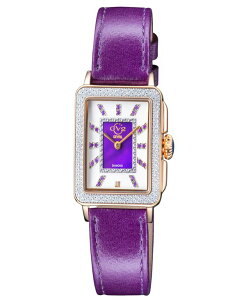 WFr fB[X ANZT[ rv U[ Gevril Women's Padova Gemstone Swiss Quartz Italian Wine Leather Strap Watch 30mm Rose C
