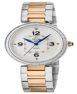 �W�F�r�� ���f�B�[�X �A�N�Z�T���[ �r���v T�V���c Gevril Women's Piemonte Swiss Quartz Two-Tone Stainless Steel Bracelet Watch 36mm Two-Tone Rose