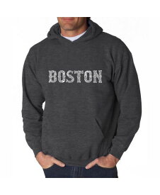 エルエーポップアート メンズ パーカー・スウェット アウター Men's Word Art Hooded Sweatshirt - Boston Neighborhoods Dark Gray
