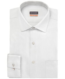 ヴァンハウセン メンズ シャツ トップス Men's Big & Tall Classic/Regular-Fit Stain Shield Solid Dress Shirt White