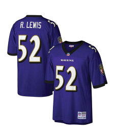ミッチェル&ネス メンズ シャツ トップス Men's Ray Lewis Purple Baltimore Ravens Big and Tall 2000 Retired Player Replica Jersey Purple