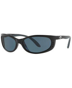 コスタデルマール メンズ サングラス・アイウェア アクセサリー Polarized Sunglasses, FATHOMP Matte Black/580P Grey