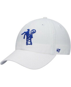 47 uh Y ANZT[ Xq '47 Brand Men's White Indianapolis Colts Clean Up Legacy Adjustable Hat White zCg