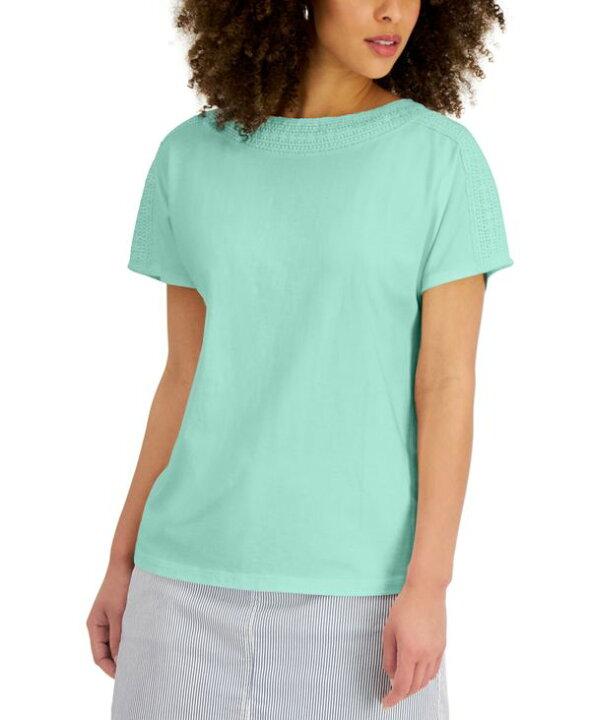 楽天市場】ケレンスコット レディース シャツ トップス Women's Crochet-Trim Top, Created for Macy's Aqua Ice : ReVida 楽天市場店 楽天市場】ケレンスコット レディース シャツ トップス Women's Crochet-Trim Top, Created for Macy's Aqua Ice : ReVida 楽天市場店