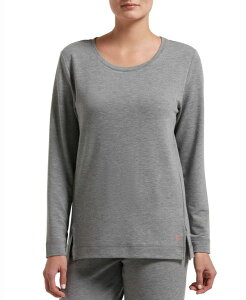 �q���[ ���f�B�[�X �g�b�v�X T�V���c Hue Solid Long Sleeve Lounge T-Shirt Med. Grey Heather �O���[