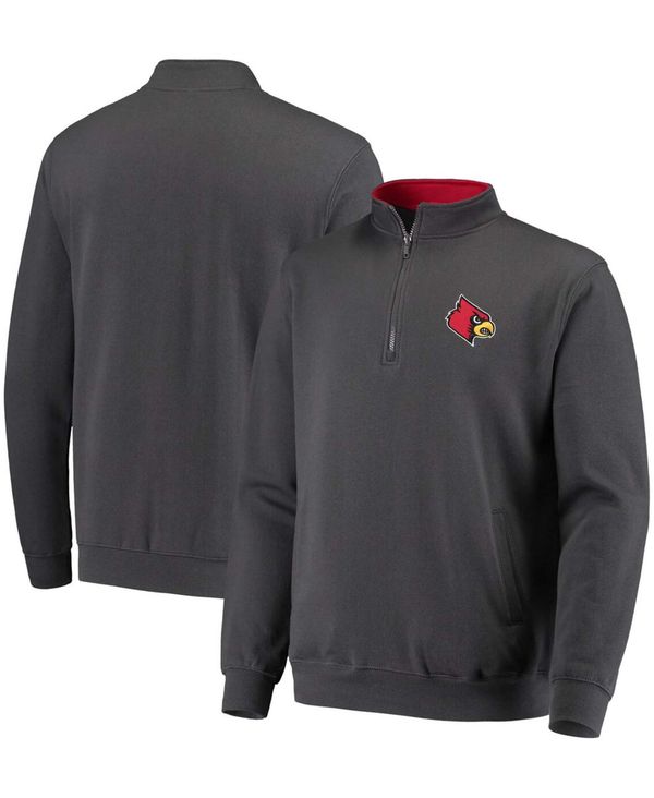 コロシアム メンズ ジャケット・ブルゾン アウター Men's Charcoal Louisville Cardinals Tortugas Logo Quarter-Zip Jacket Charcoal