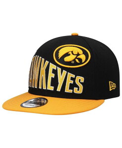 �j���[�G�� �����Y �A�N�Z�T���[ �X�q ���B���e�[�W New Era Men's Black Iowa Hawkeyes Two-Tone Vintage-Like Wave 9FIFTY Snapback Hat Black �u���b�N