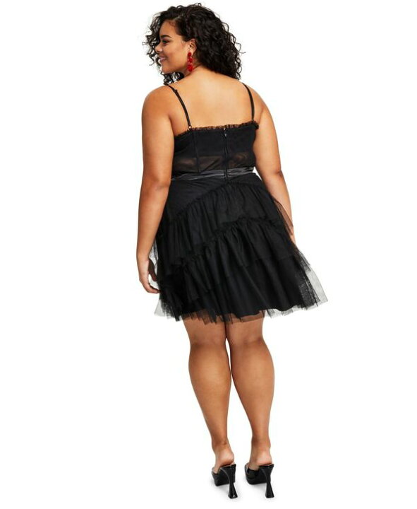 楽天市場】シティー スタジオ レディース ワンピース トップス Trendy Plus Size Tiered Fit  Flare Dress  Black : ReVida 楽天市場店