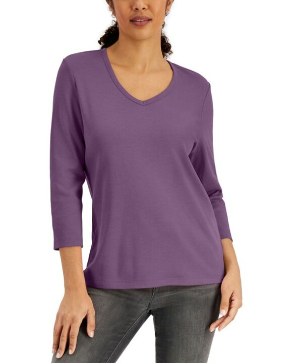 楽天市場】ケレンスコット レディース シャツ トップス V-Neck 3/4-Sleeve Top, Created for Macy's Plum Rosette : ReVida 楽天市場店 楽天市場】ケレンスコット レディース シャツ トップス V-Neck 3/4-Sleeve Top, Created for Macy's Plum Rosette : ReVida 楽天市場店