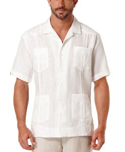 �L���[�o�x�� �����Y �g�b�v�X �V���c ���l�� Cubavera Men's 100% Linen Short Sleeve 4 Pocket Guayabera Shirt Bright White �z���C�g
